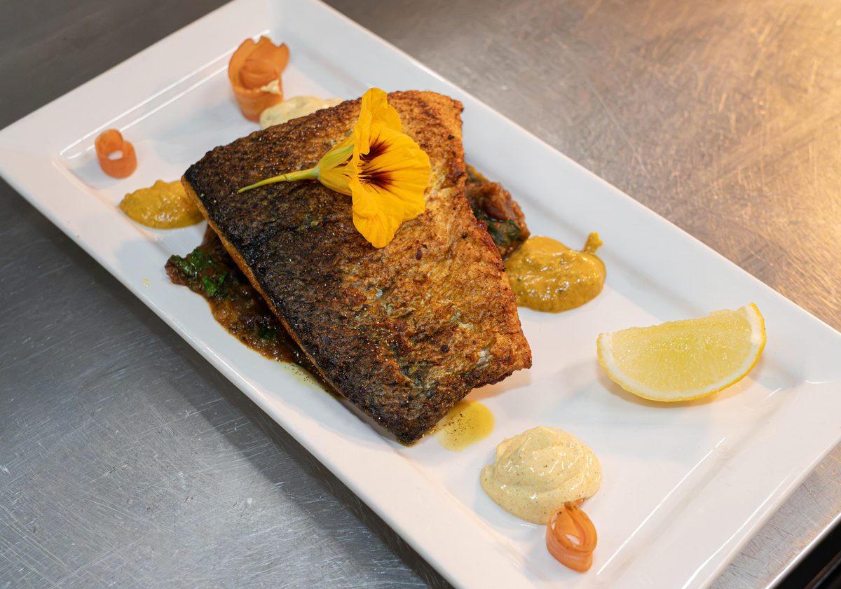 Spiced Salmon at Cafe Chulo Bright