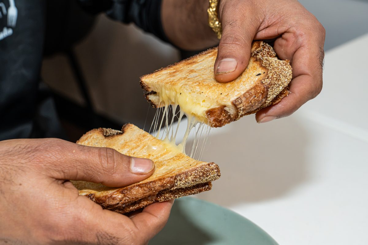 Bacon Toastie at Cafe Chulo Myrtleford